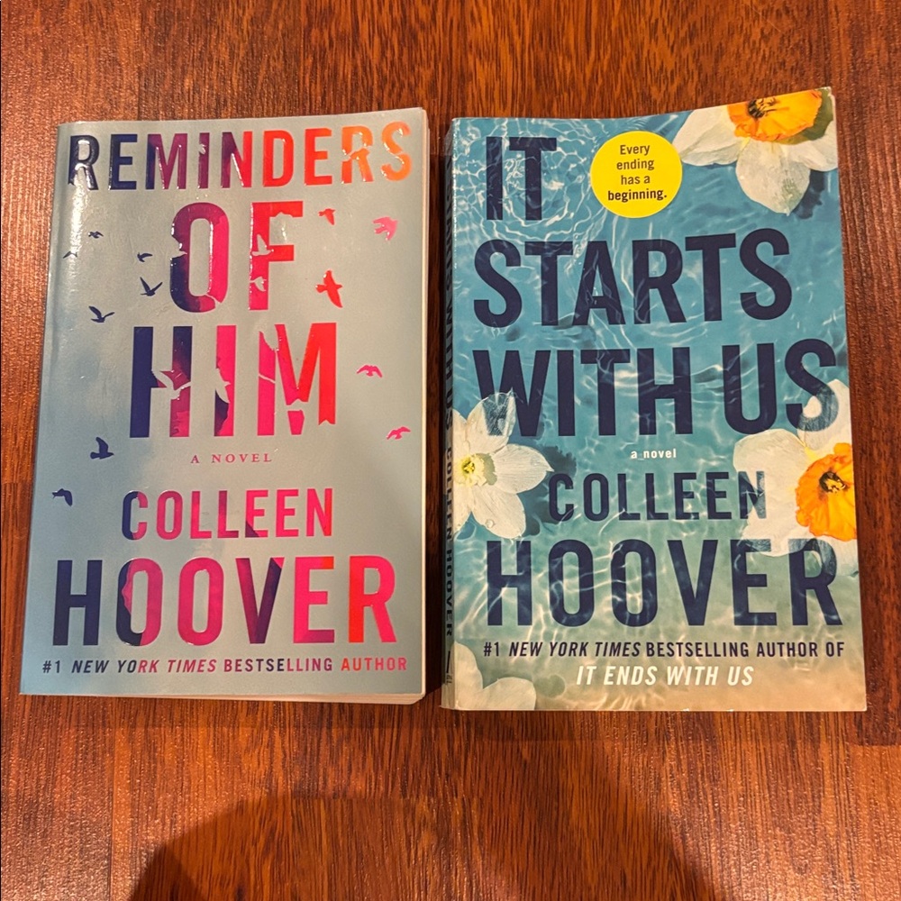 Colleen Hoover Book Set - Reminders of Him & It Starts With Us